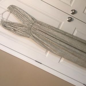 Golden floor length dress